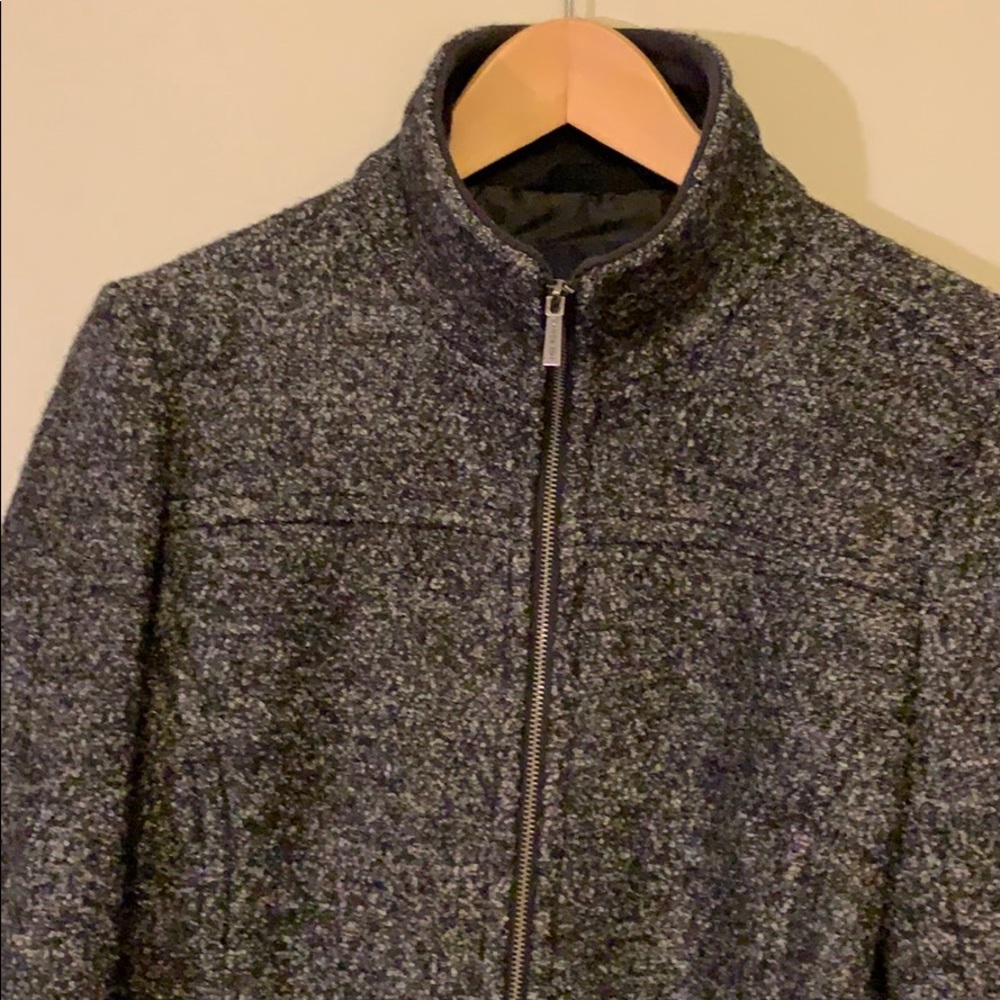 Lands’ End Black/Gray Wool Jacket. Euc. - image 7